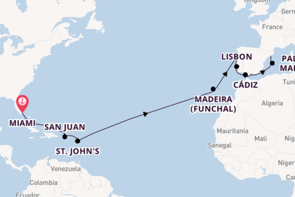 Grand Journey from Bomba Carib Beaches to Spain