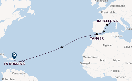 Westliches Mittelmeer ab Genua, Italien auf der MSC Opera