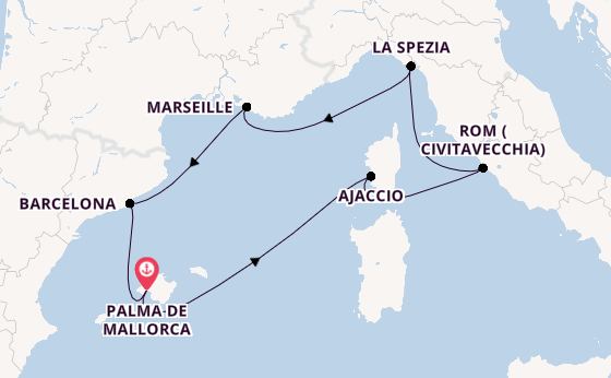 Mein Schiff Flow - Erholung im Mittelmeer