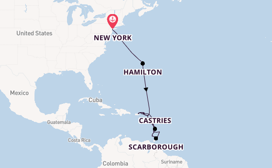 Caribbean from New York, USA with the Azamara Quest