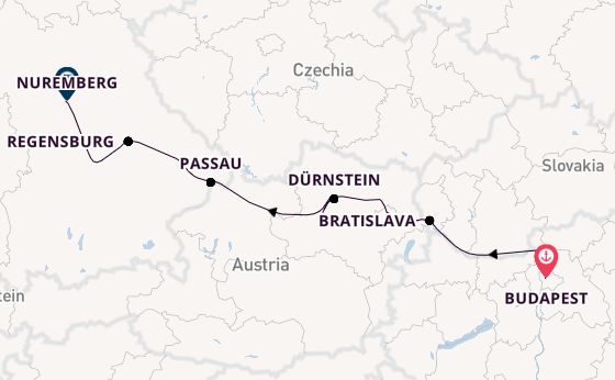 Danube River, Europe from Budapest, Hungary with the AmaMora