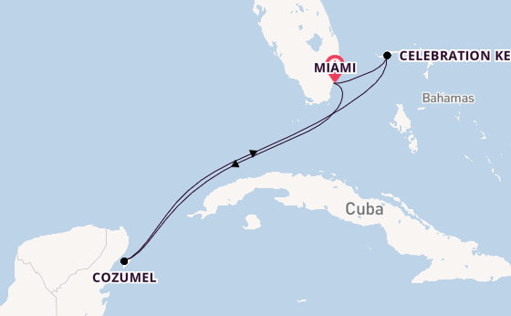 Caribbean vanaf Miami, Verenigde Staten met de Carnival Firenze