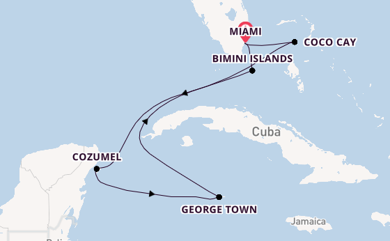 Caribbean from Miami, Florida, USA with the Celebrity Beyond