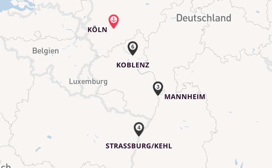Rhein ab Köln, Deutschland auf der RHEIN SYMPHONIE