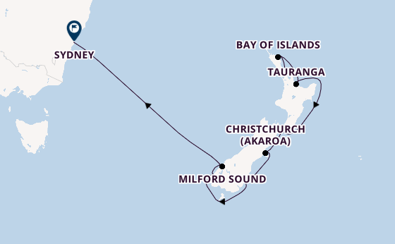 Luxury All Included New Zealand Cruising with Sydney to Melbourne Tour