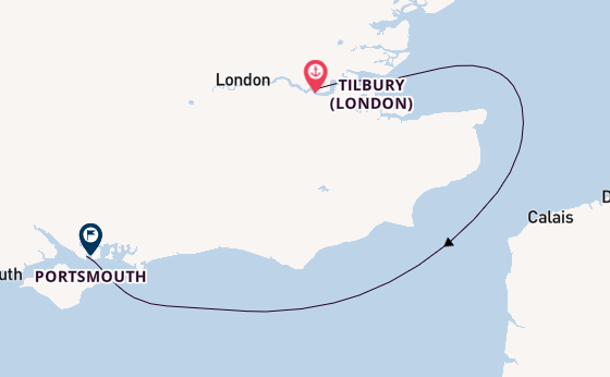 Trip from Tilbury (London) with the Ambition
