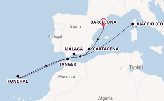 Westelijke Middellandse Zee vanaf Barcelona, Spanje met de Celebrity Equinox