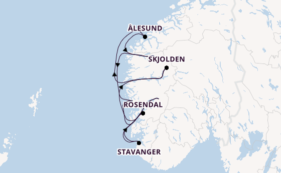 Norwegen ab Bergen, Norwegen auf der MS Trollfjord
