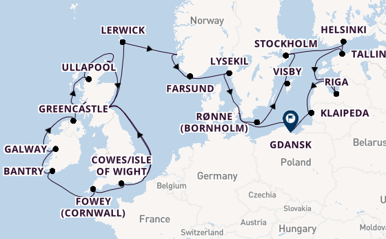 Britse Eilanden vanaf Londen/Dover, Groot-Brittannië met de Seabourn Quest