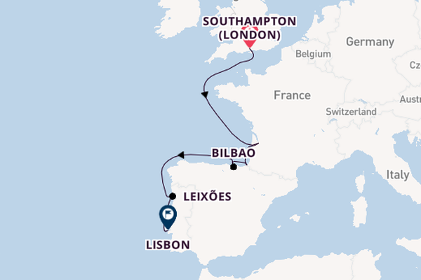 Portugal from Southampton, England with the Azamara Onward