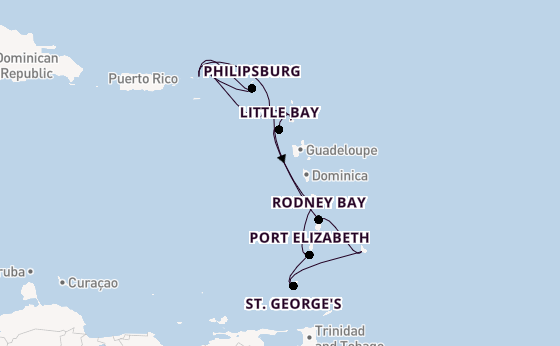 Southern Caribbean from Bridgetown, Barbados with the Seabourn Ovation 