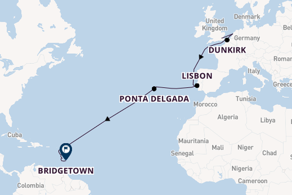 19 day cruise with the Renaissance to Bridgetown
