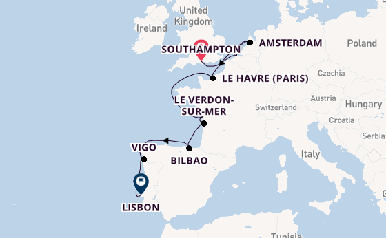 British Isles from Southampton, England with the Norwegian Star