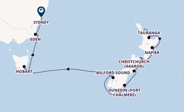 New Zealand from Auckland, New Zealand with the Azamara Onward