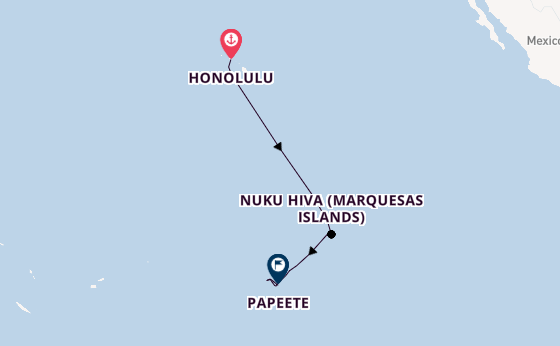 French Polynesia from Honolulu, Hawaii, USA with the Silver Whisper