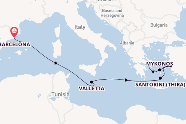 Mediterranean from Barcelona, Spain with the Celebrity Xcel