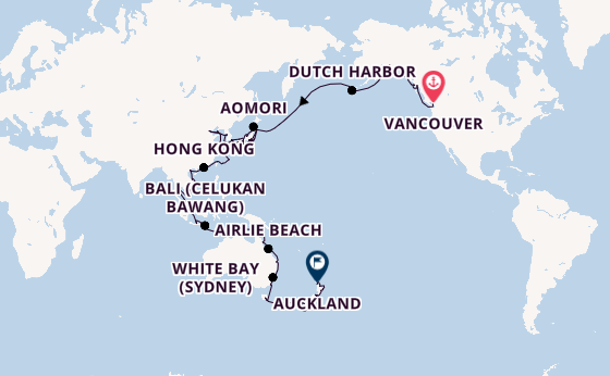 Transpacific from Vancouver, British Columbia with the Azamara Pursuit
