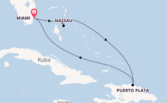 Karibik ab Miami auf der MSC Meraviglia