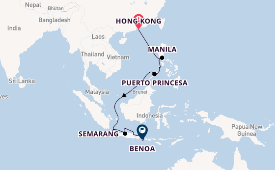 South East Asia from Hong Kong, China with the Seven Seas Explorer