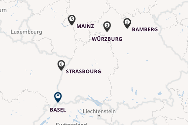 Rhine from Nuremberg, Germany with the Celebrity Seeker
