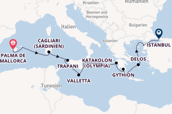 Begeisternde Reise über Taormina in 11 Tagen