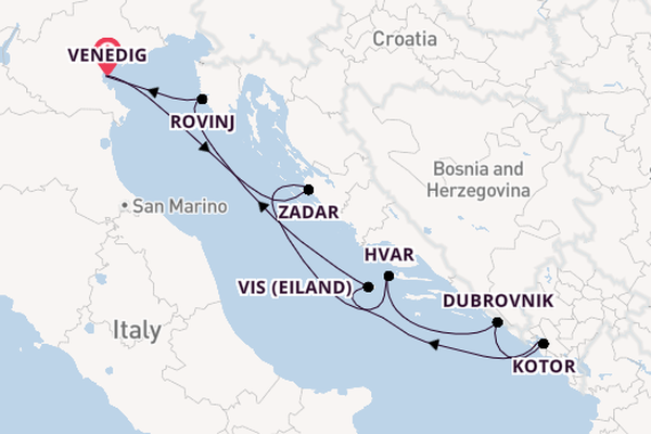 Oostelijke Middellandse Zee vanaf Venedig met de Royal Clipper