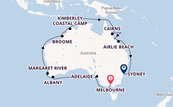 Australia from Melbourne, Australia with the Grand Princess