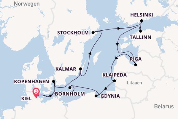 VASCO DA GAMA – 8 Länder. 5 Hauptstädte. Eine große Ostsee-Reise