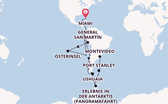 Südamerika ab Miami auf der Seabourn Quest