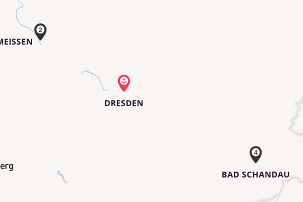 Elbe ab Dresden, Deutschland auf der MS Sans Souci