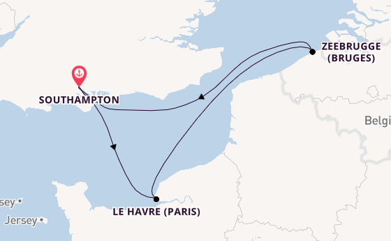 British Isles from Southampton, England with the Queen Mary 2