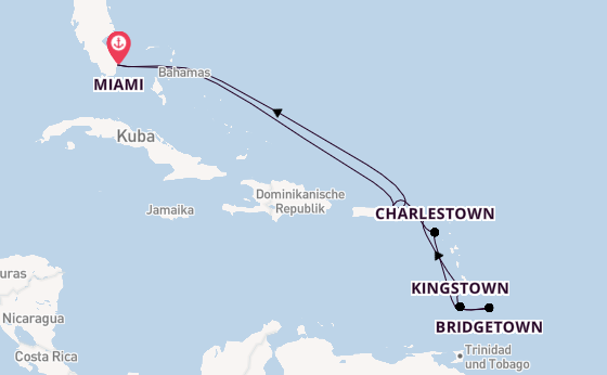 Karibik ab Miami auf der Queen Elizabeth