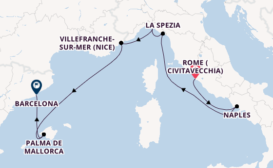 Western Mediterranean from United Kingdom with the Celebrity Equinox