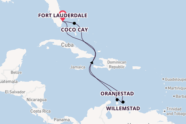 Caribbean vanaf Fort Lauderdale, Verenigde Staten met de Legend of the Seas