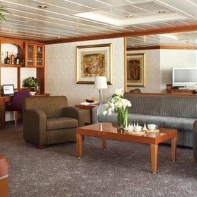 Come aboard the undefined and discover one of 28 cabin categories on a total of 8 decks that can accommodate 684 passengers. Choose your dream cabin and feel at home on board the undefined!