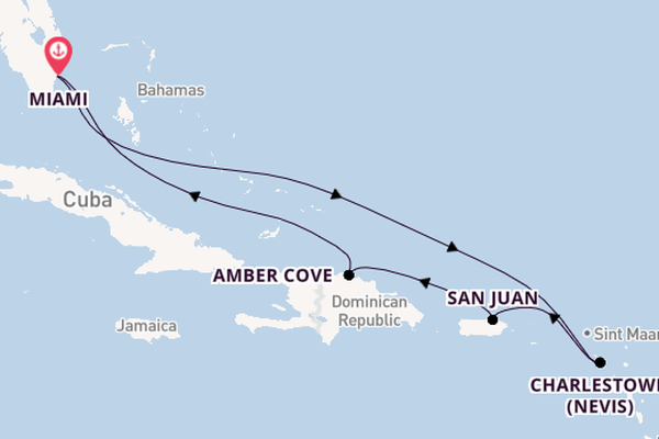 Caribbean from Miami, Florida, USA with the Regal Princess