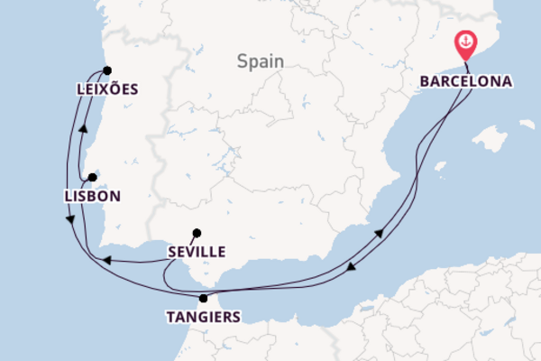 Western Mediterranean from Barcelona, Spain with the Celebrity Equinox