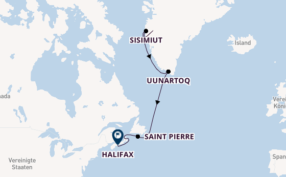 Arktis ab Kangerlussuaq, Grönland auf der HANSEATIC inspiration