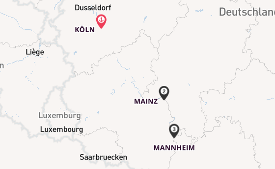 Rhein ab Köln, Deutschland auf der RHEIN SYMPHONIE