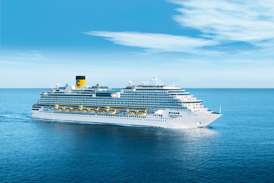 at sea