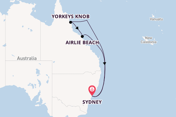 Australia from Sydney, Australia with the Carnival Adventure