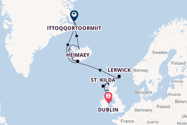 British Isles from Dublin, Ireland with the Seabourn Venture