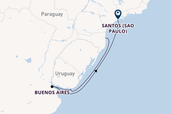 Südamerika ab Camboriú, Brasilien auf der MSC Seaview