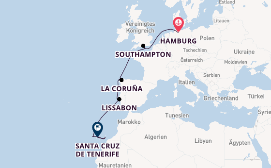 Kanarische Inseln ab Hamburg auf der Mein Schiff Relax