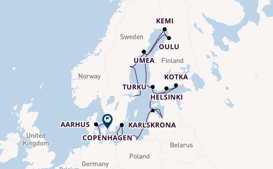 Europe from Stockholm, Sweden with the Seven Seas Mariner