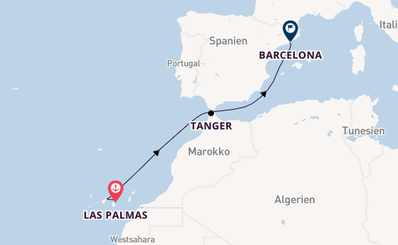 Kanarische Inseln ab Las Palmas, Gran Canaria auf der Costa Smeralda