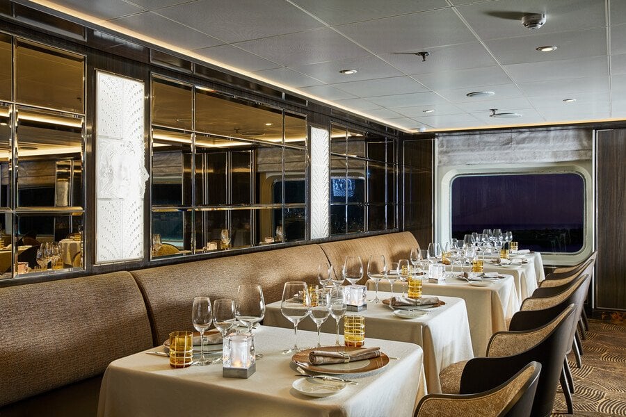 at sea