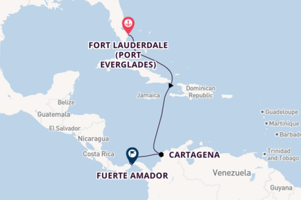 Sailing to Fuerte Amador from Fort Lauderdale (Port Everglades)