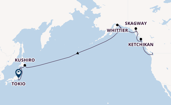 Transpazifik ab Vancouver, Kanada auf der Seven Seas Splendor