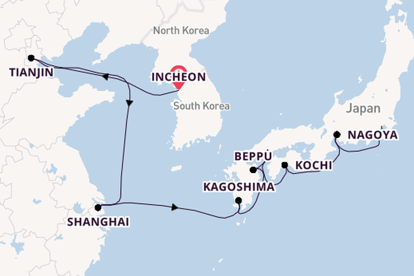 East Asia from Incheon, South Korea with the Seven Seas Explorer